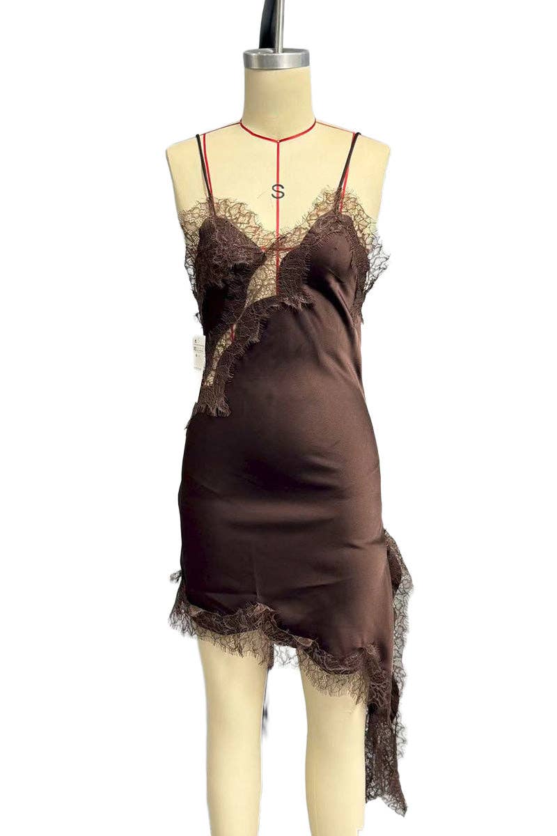 Mccolin - Wholesale Camisole - Women's - Lace-Trim Asymmetrical Cami Top8