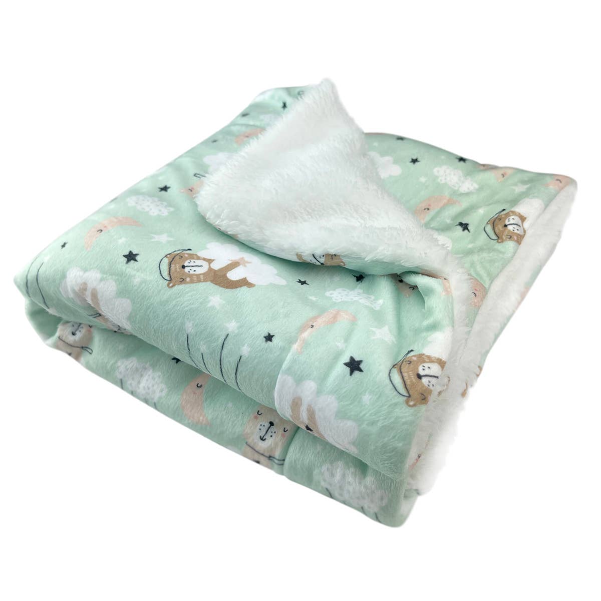 Klippo Pet - Wholesale Pet Blanket - Cat/Dog - Ultra Soft Minky/Plush Bedtime Bears Blanket1