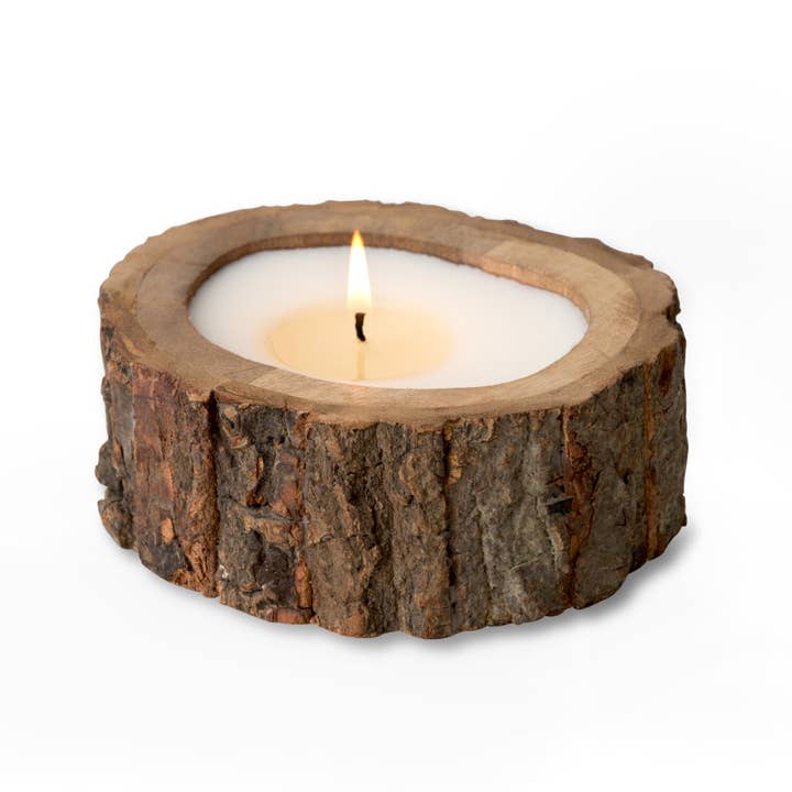 Himalayan Handmade Candles Irregular Tree Bark Candle for wholesale by Himalayan Candles