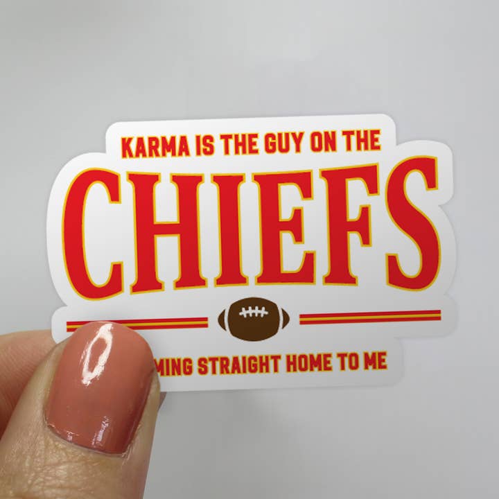 Pegatina de Taylor Swift de Karma is the Guy on the Chiefs para venta al por mayor de Jocelyn Diebolt Designs