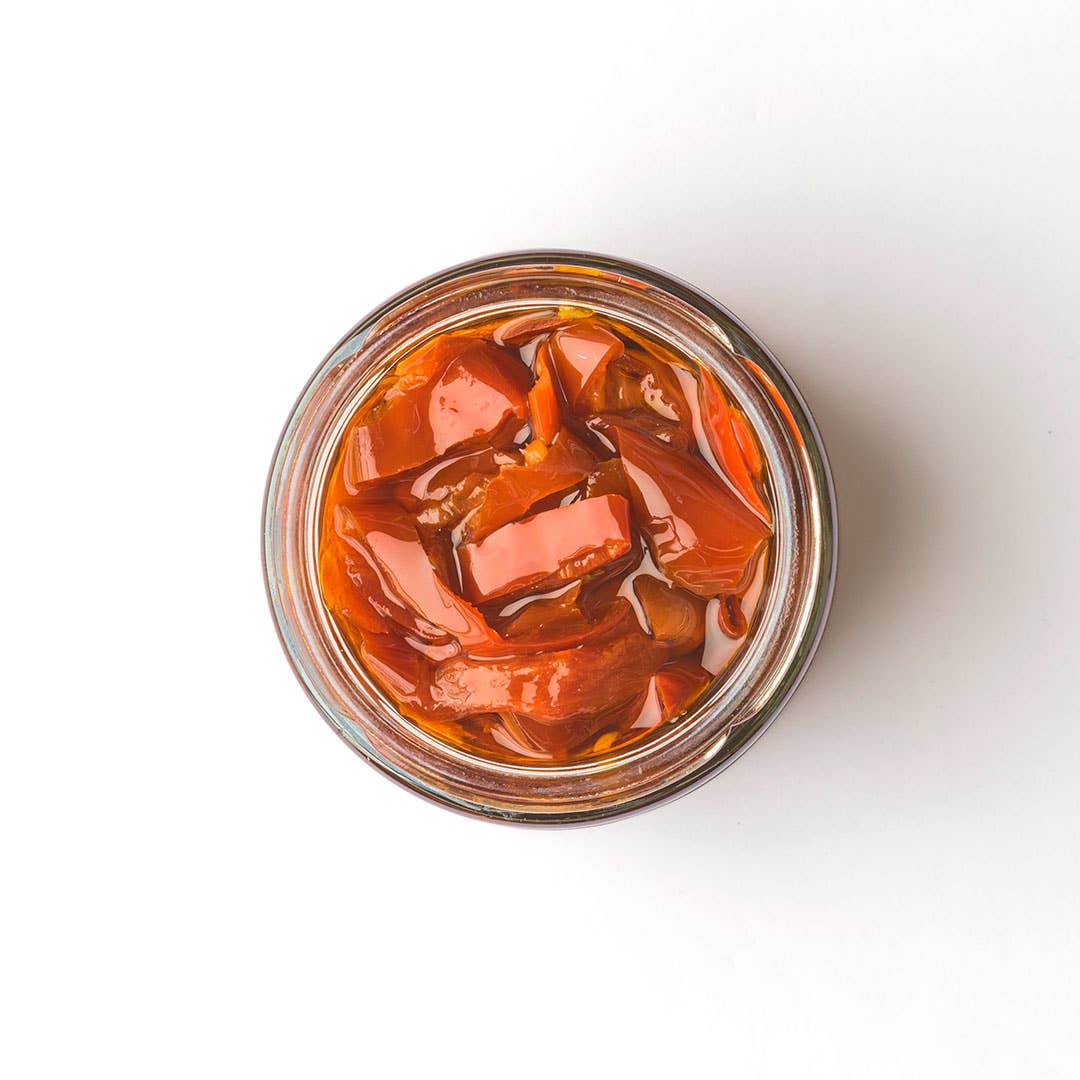 Famiglia Crispino – Großhandel Eingelegtes Gemüse – EXPLOSIVE GESCHNITTENE SCHARFE PEPERONCINI 190g - 100% KALABRISCH3