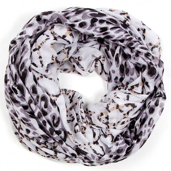 SERENITA - Wholesale Scarf - Women's - Infinity Scarf Print Lightweight Loop Scarf Summer Wrap1