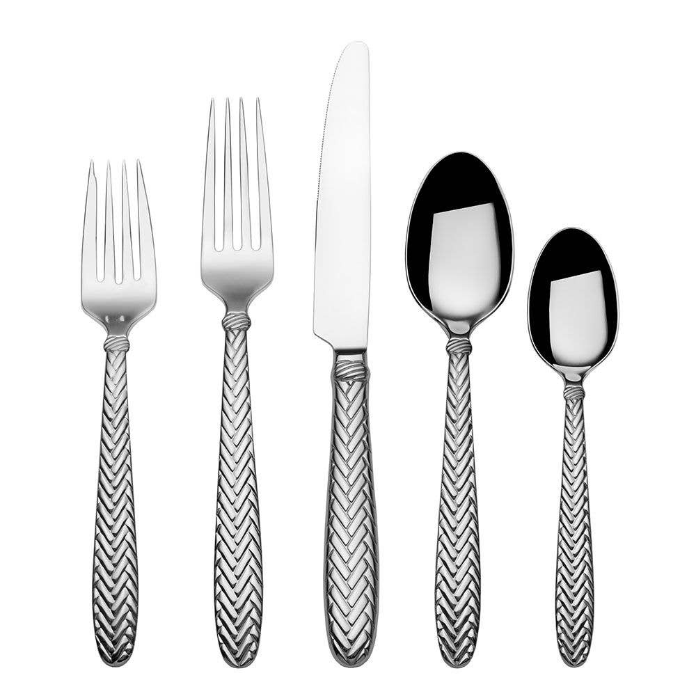 Wallace Taos 45Piece Stainless Steel Flatware Set, Service, 46 OFF