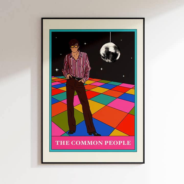 Jarvis Cocker Tarot Card Art Print for wholesale by Twisted Rebel Designs