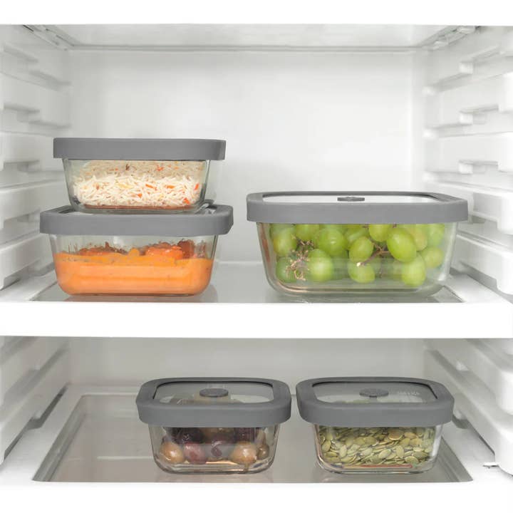 Public Goods - Wholesale Food Storage Container - Square Glass Food Storage Containers (Set of 4)