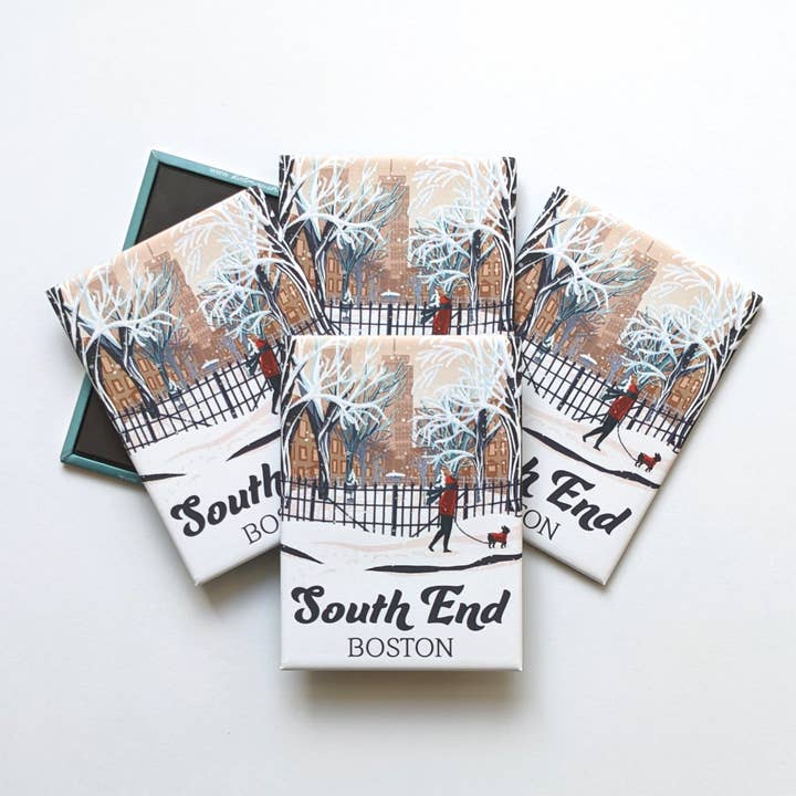 Kat Maus Haus Illustration - Wholesale Magnet - South End, Boston Magnet