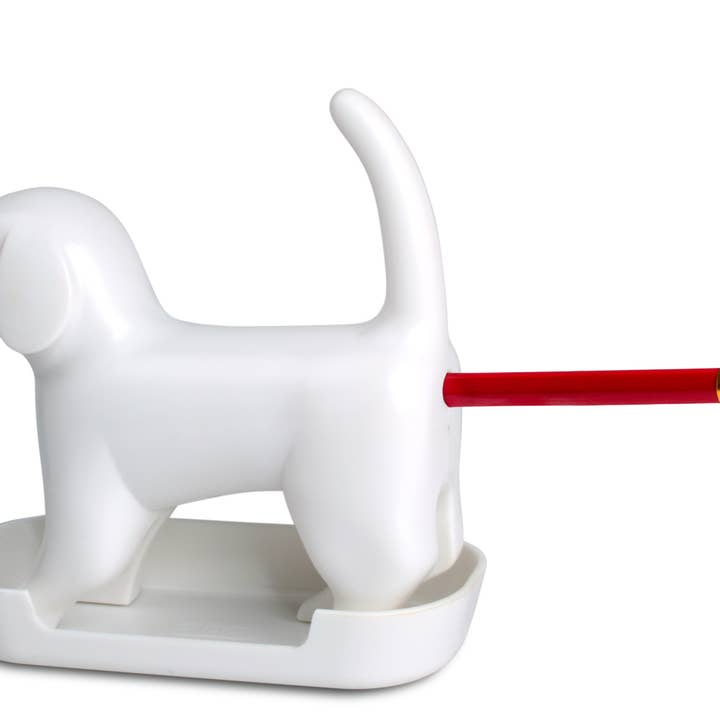 MAGS - Wholesale Pencil Sharpener - Dog pencil sharpener with sound in white