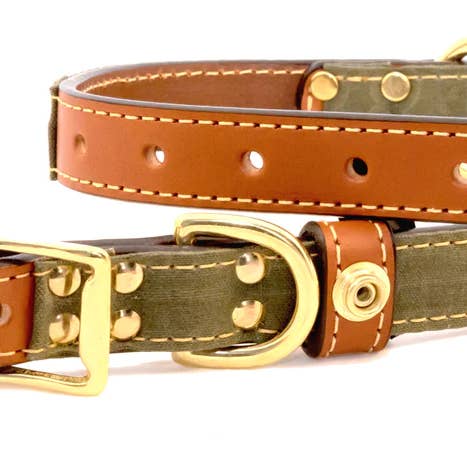 Upland & Downstream Brentwood Center Ring Collar for wholesale by Auburn Leathercrafters