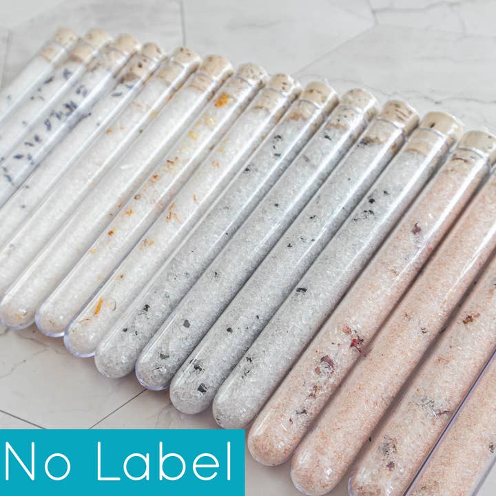 Geen etiket badzout reageerbuis traktaties voor wholesale door Charmed Handmade