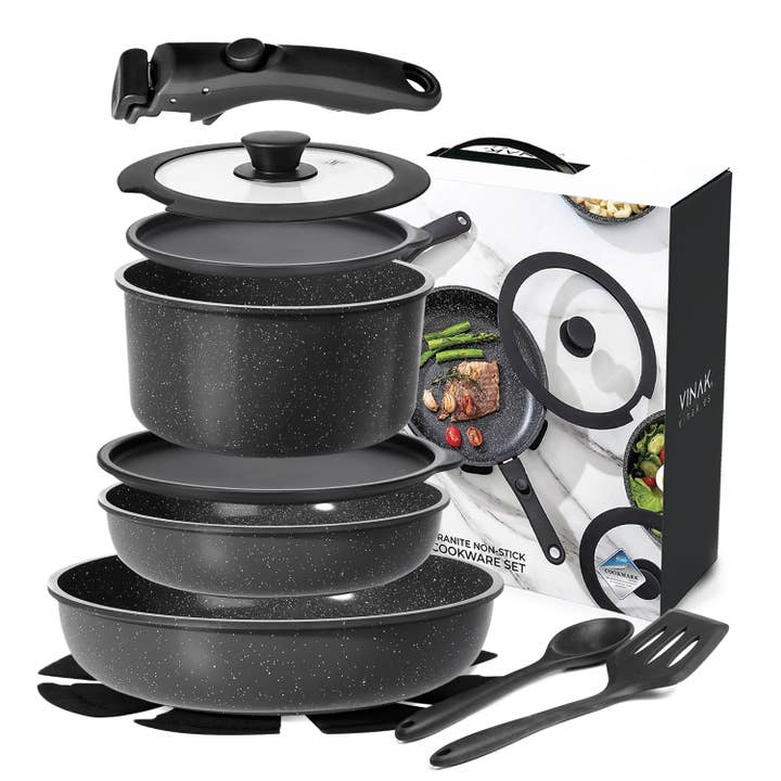 VINAK - Set van pannen met afneembare antiaanbaklaag handgreep voor wholesale door VINAK