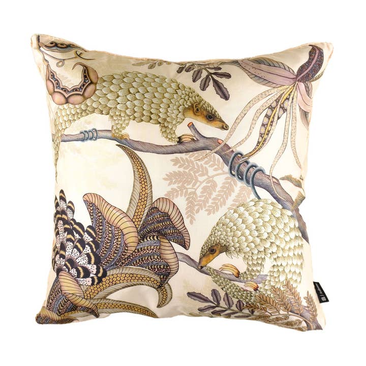 Thanda Pangolin Pillow - Silk - Pearl for wholesale by Ngala Trading
