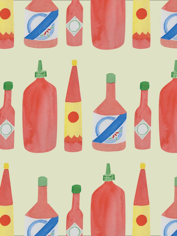 Papier d'emballage pour sauce piquante pour la vente par Lionheart Prints