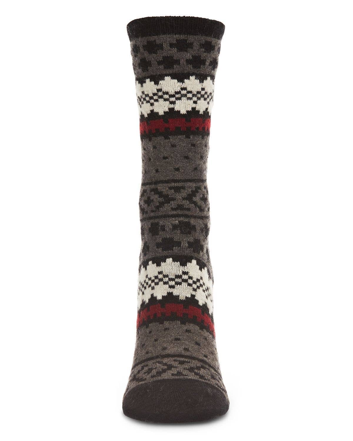 Infinity Classics International Inc. - Vente Chaussettes – femme - T-shirt en cachemire mélangé MeMoi Winter Fairisle1