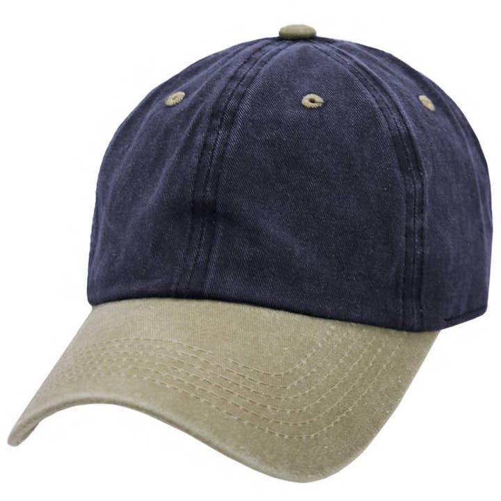 Cap Zone - Wholesale Baseball Cap - Unisex - Two Tone Garment Dye Unstructured Cotton Cap9