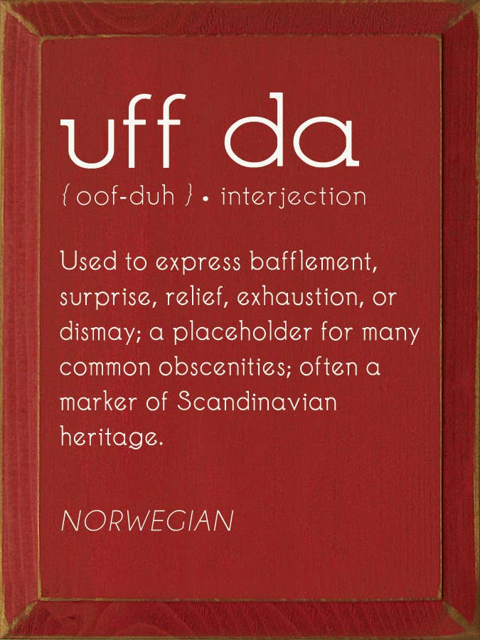 SAWDUST CITY – Sinal por atacado – Placa de Parede de Pinheiro Nodoso com a Definição de Uff Da2