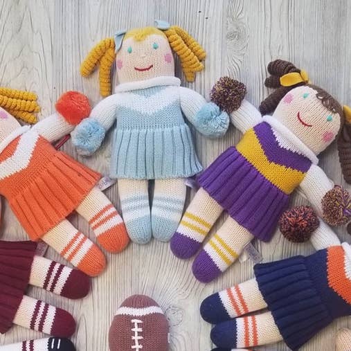 Petit Ami & Zubels - Wholesale Doll - Kids - Cheerleader Knit Dolls