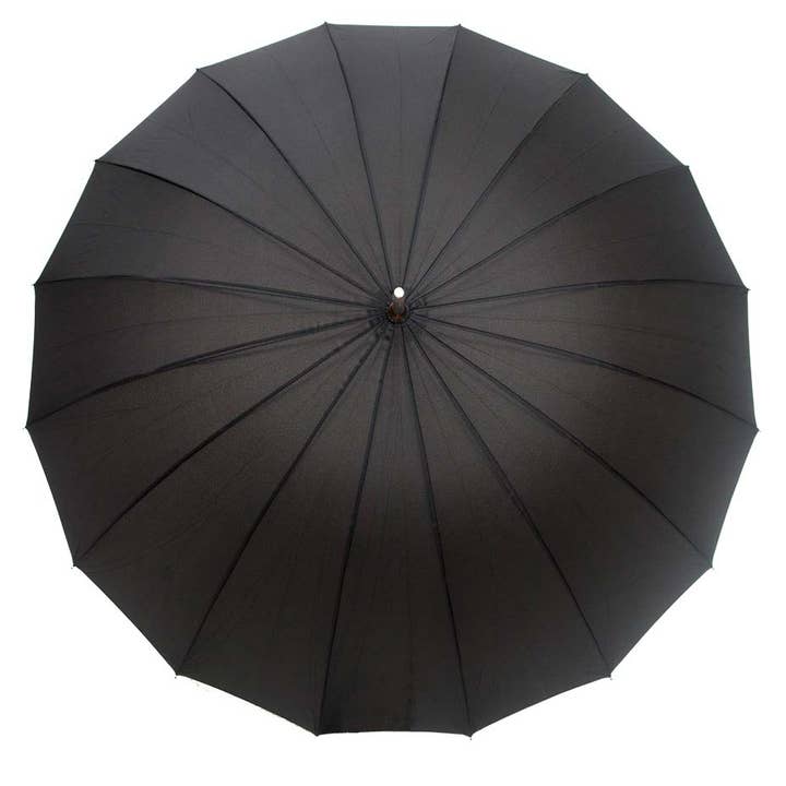 SMATI – Großhandel Regenschirm – Unisex – Herrenschirm 16 Rippen Großformat Schwarz1