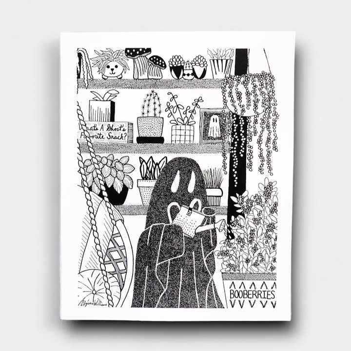 Booberries "Little Black Ghost Print" for wholesale by Solo Souls