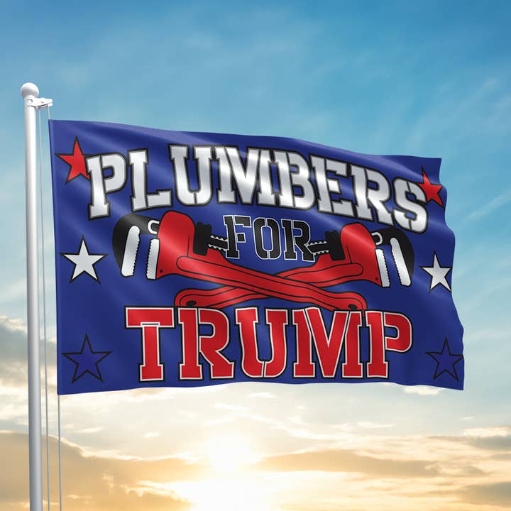 Plumbers For Trump Flag - 2090 for wholesale by I Love My Freedom