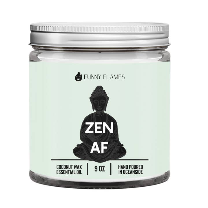 Zen Af (Green) relaxing and funny candle -9 oz and other Purchase Wholesale zen af. Free Returns & Net 60 Terms on Faire trending on Faire.