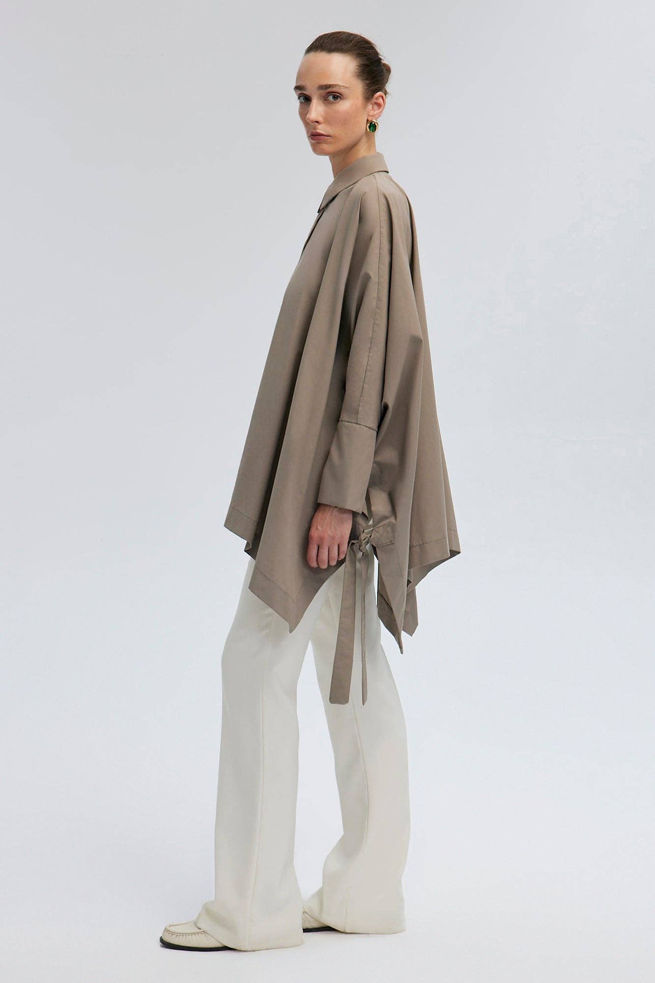 Vizon RIBBON DETAILED OVERSIZE SHIRT for wholesale on Faire1