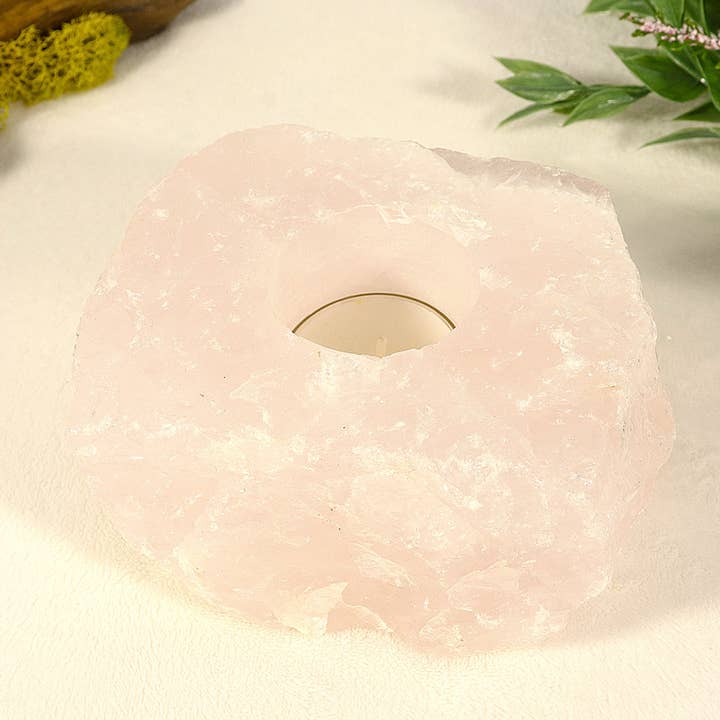 Natures Artifacts Inc - Venta al por mayor Candelabros - Portavelas de cuarzo rosa7