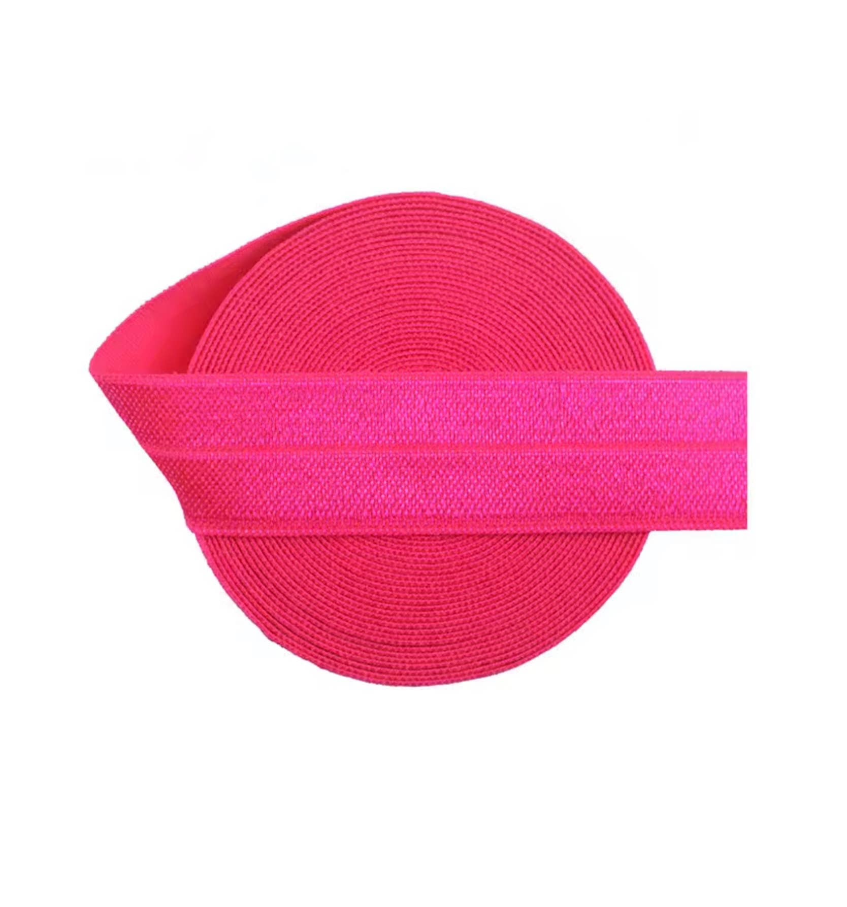 Jazy and Eve – wholesale Fashion Headband - Kids – Hot pink  fold over elastic,  fuschia girl elastic band0
