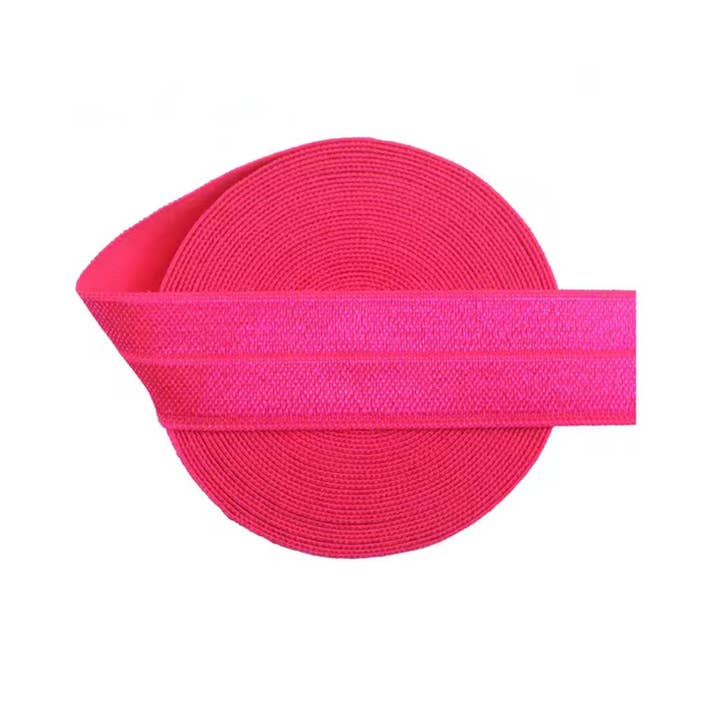 Jazy and Eve - Wholesale Fashion Headband - Kids - Hot pink fold over elastic, fuschia girl elastic band0
