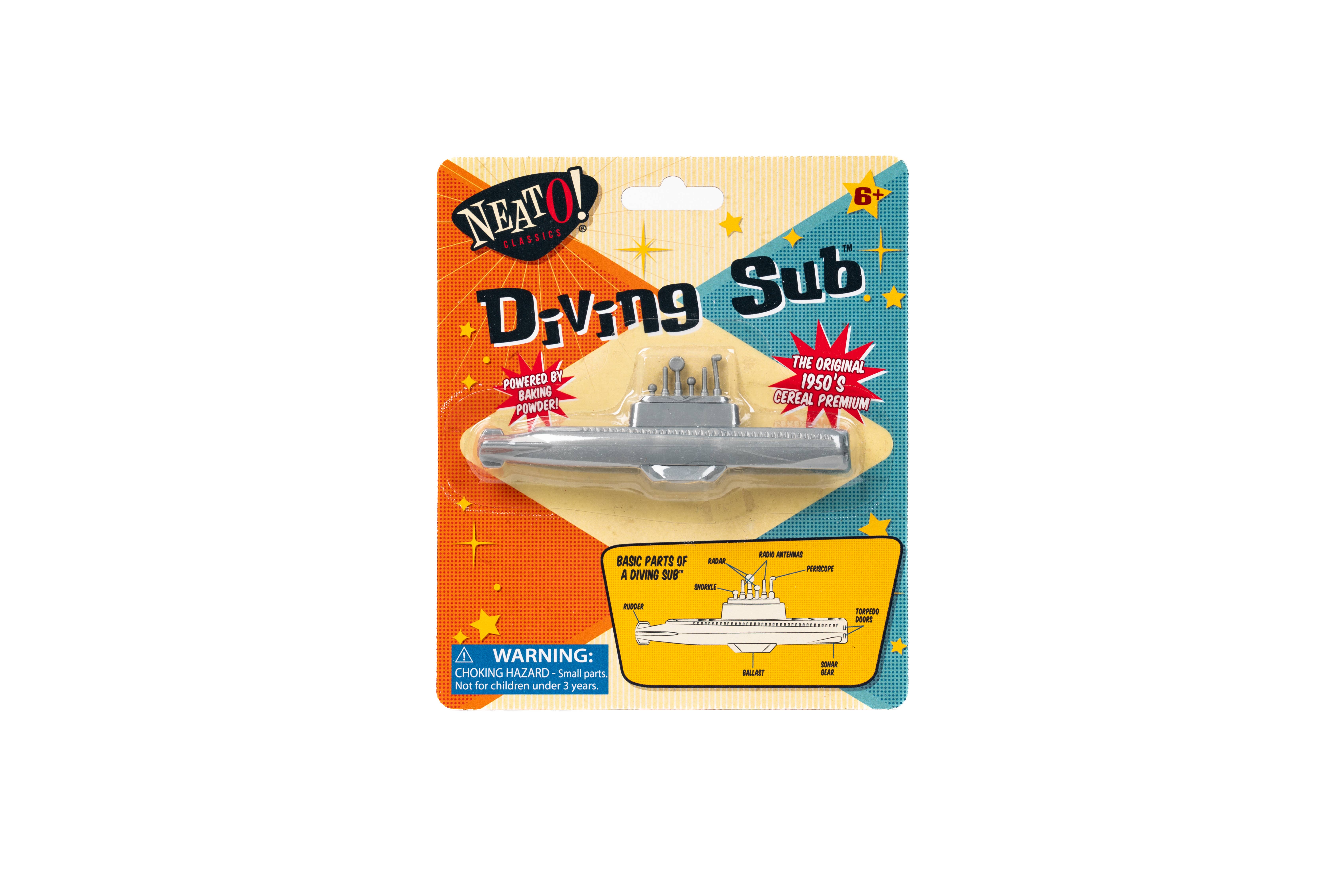 Toysmith - Wholesale Toy Set - Kids - Neato! Diving Sub- Retro Classic, vintage toys
