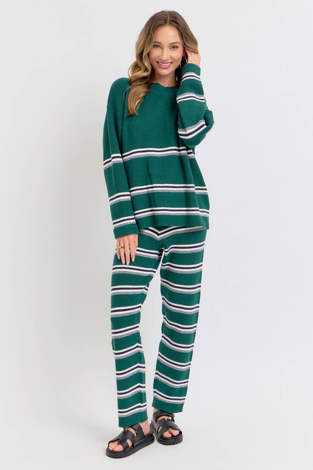 Sweet Lovely by Jen – Engroshandel Pullover - Dame – STRIBET STRIKTOP/SWEATER33