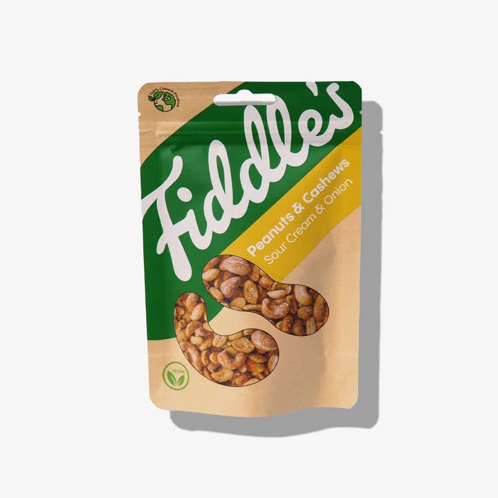 Fiddle's Snacks - Wholesale Nuts - PEANUTS AND CASHEWS WITH SOUR CREAM & ONION 70 GR.