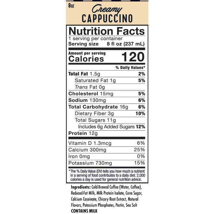 High Brew Coffee - Wholesale Iced Coffee/Cold Brew - Creamy Cappuccino +Protein
