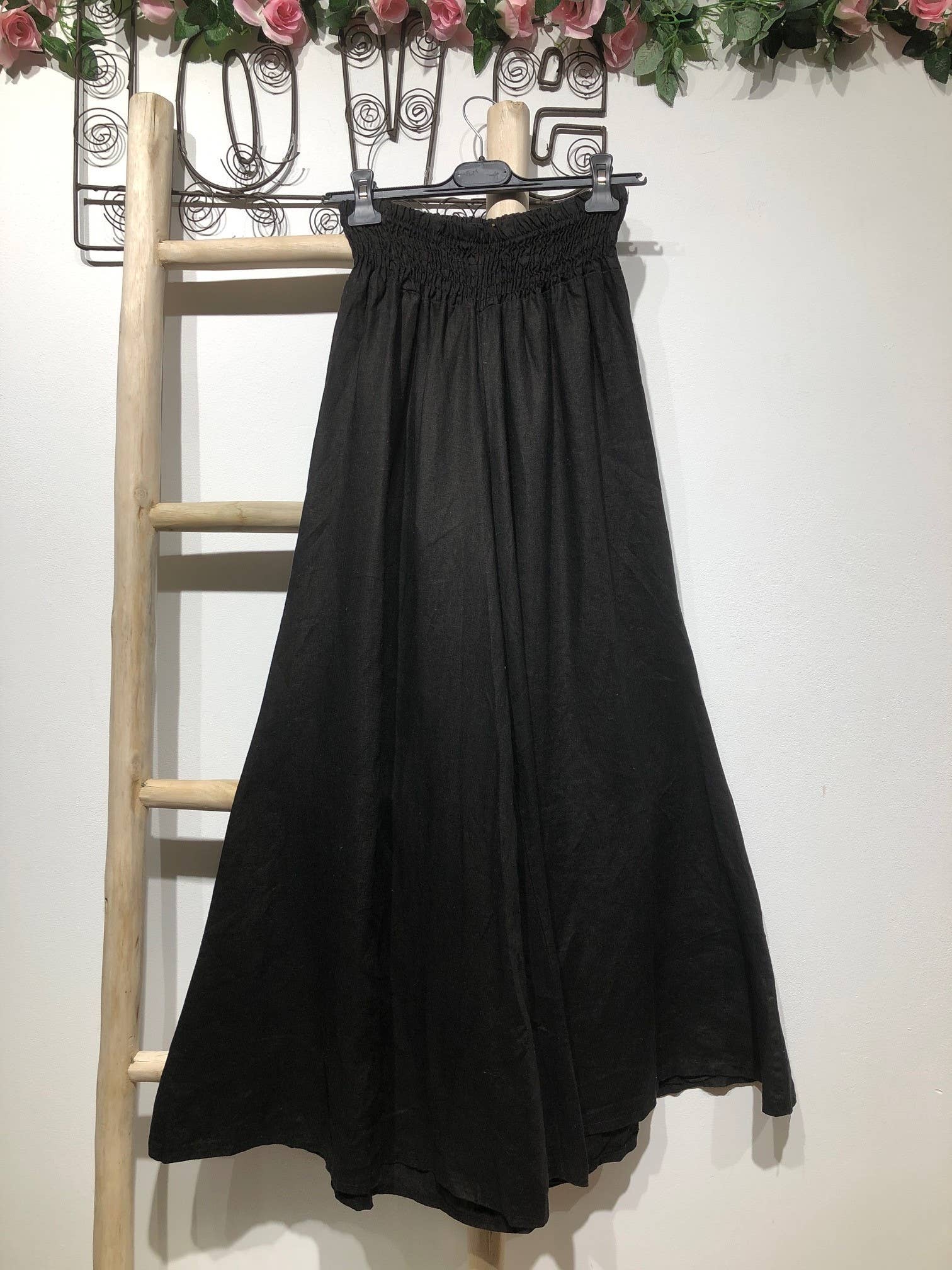 la maison des fibres naturelles - Wholesale Pants - Women's - Flared linen trousers 66031 100%LINEN49