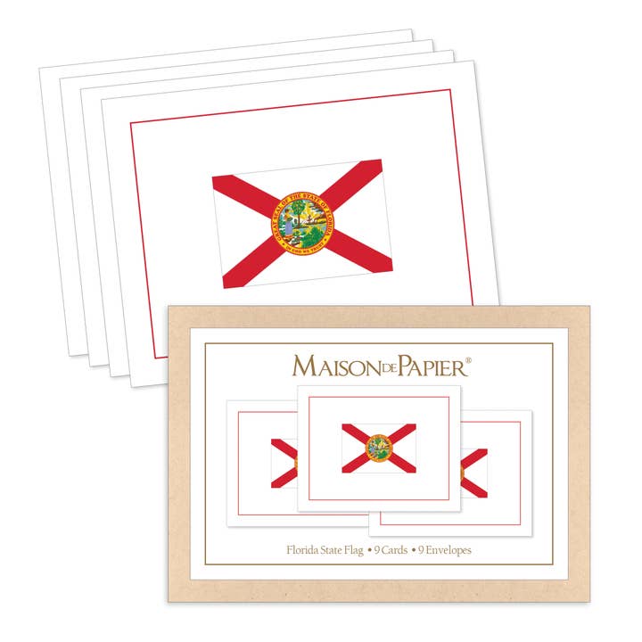 Florida Flag Boxed Note Cards for wholesale by Shade Tree Greetings