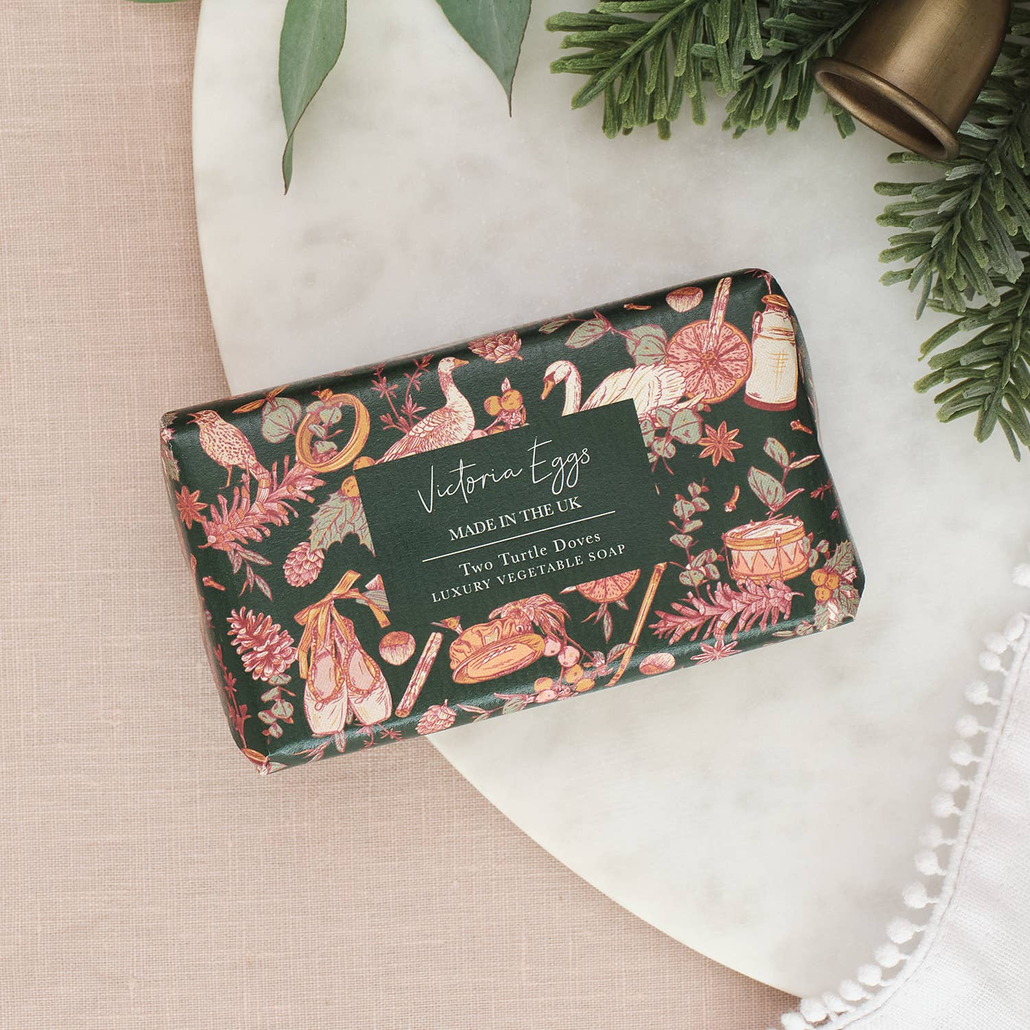 Victoria Eggs - Wholesale Bar Soap - PRE-ORDER Two Turtle Doves Soap Bar - Winter Flowers