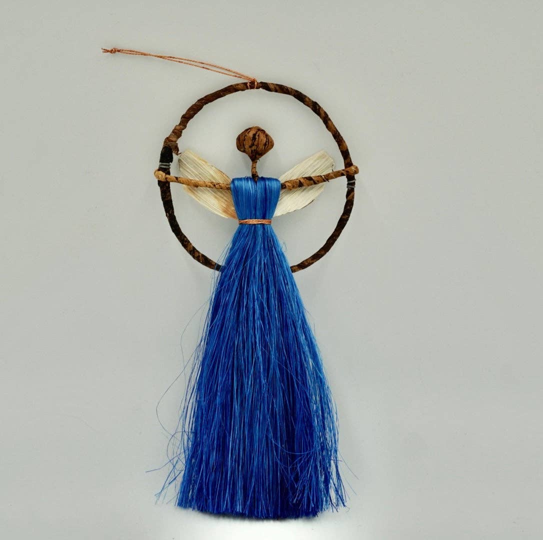 Crazy Love Africa - Wholesale Ornament - Ugandan Banana Fiber Angel Ornament1