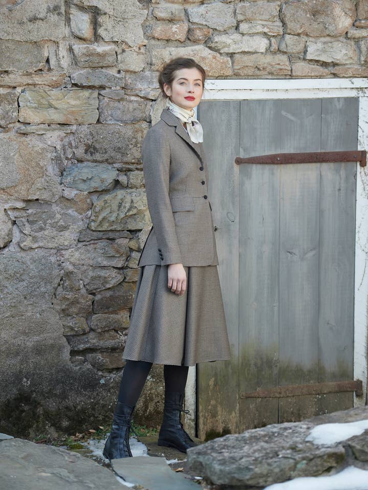 The Colette Blazer | Houndstooth for wholesale by Black Iris