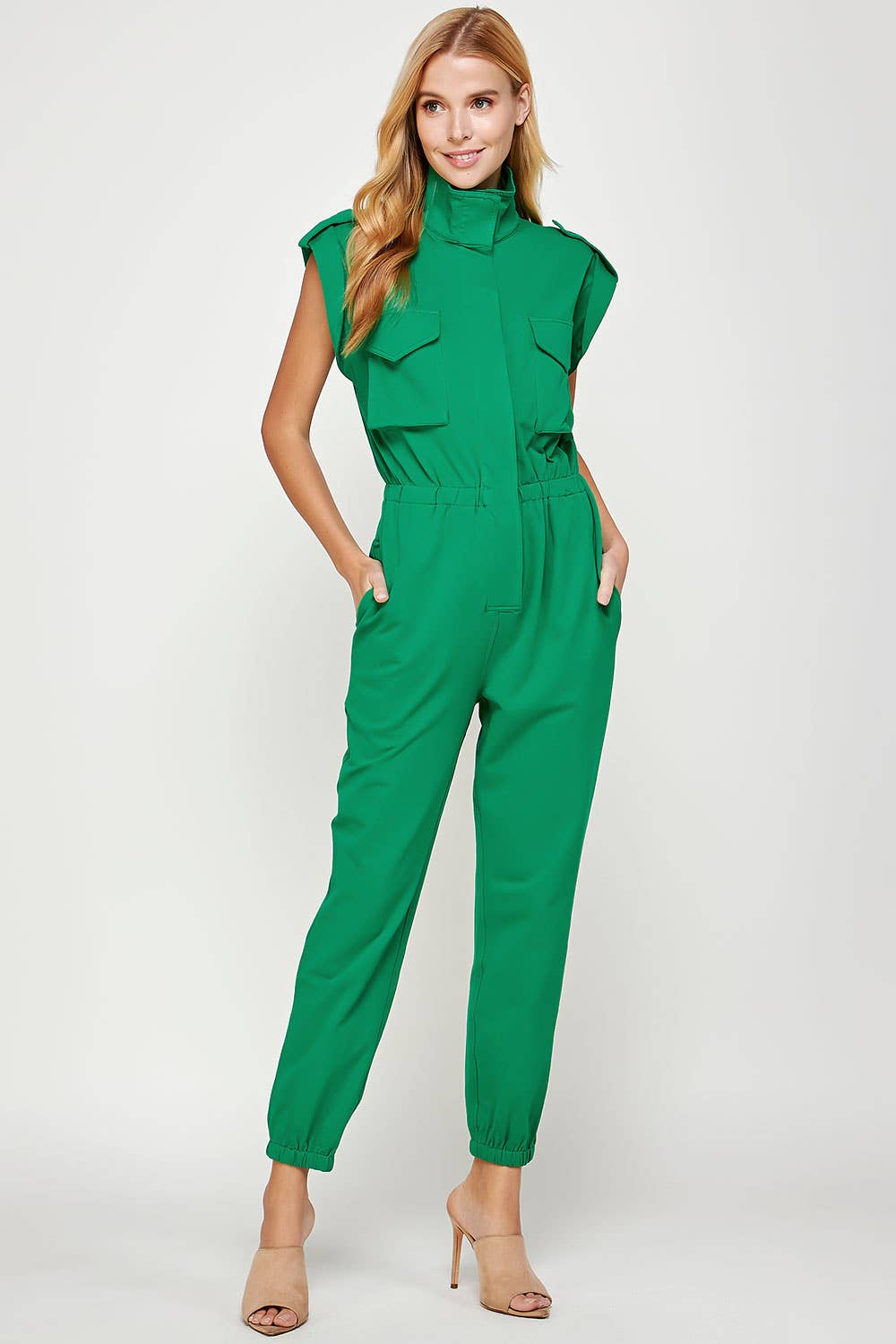 Strut & Bolt - Venta al por mayor Peto - Mujer - Mono tipo jogger sin mangas con cuello alto32