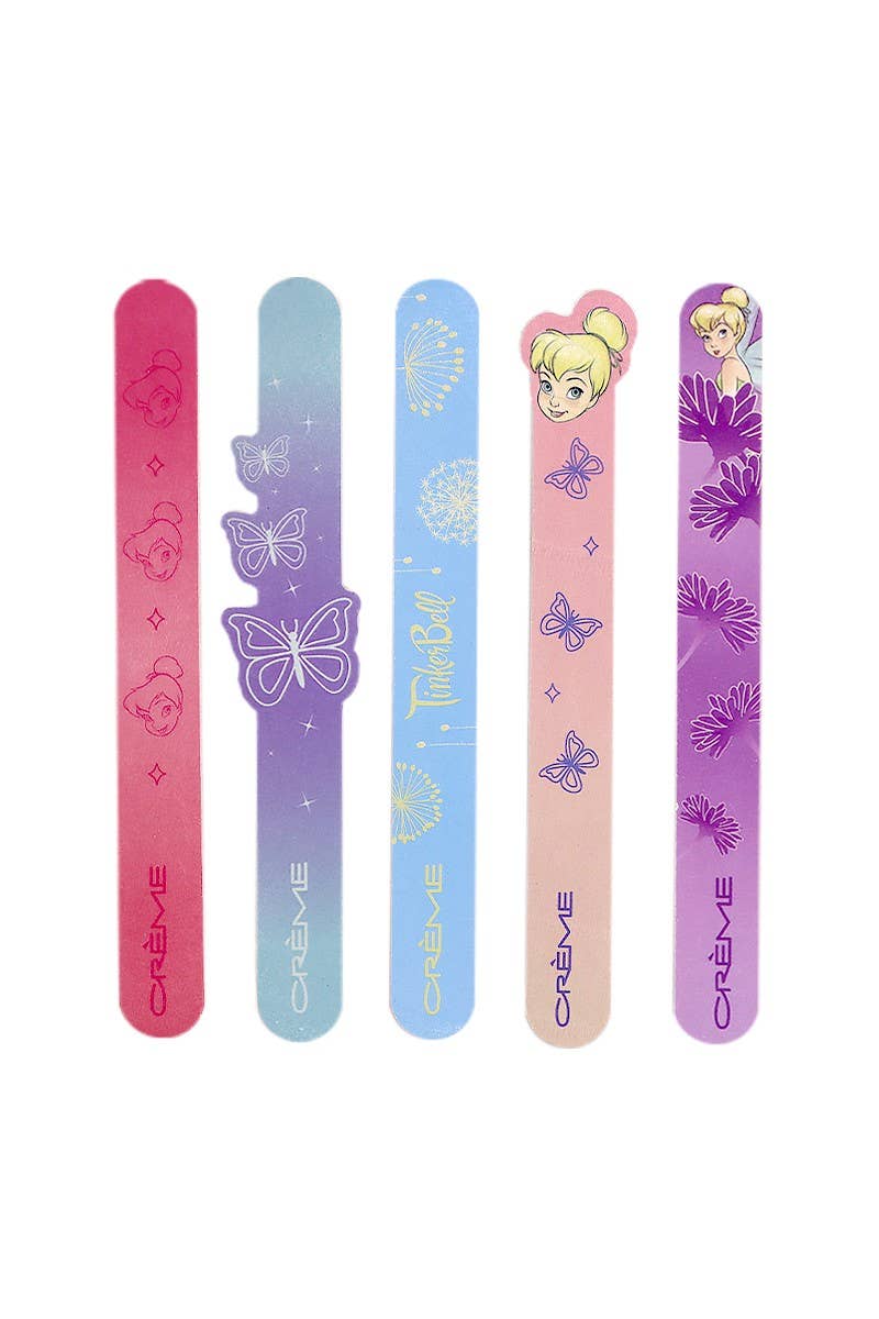 PINEAPPLE Beauty – Großhandel Nagelfeile – TCS DTB9312 Disney Tinker Bell Nagelfeilen-Set, 5-teilig, 12 Stück0