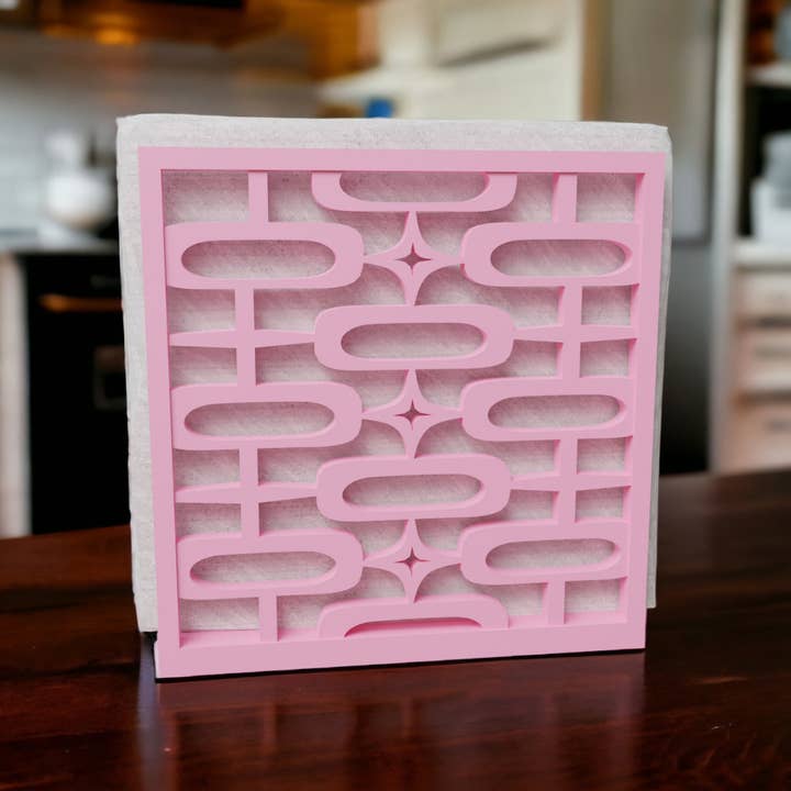 Retro Layers - Wholesale Napkin Holder - Mid Century Modern Retro Style Atomic Ovals Napkin Holder