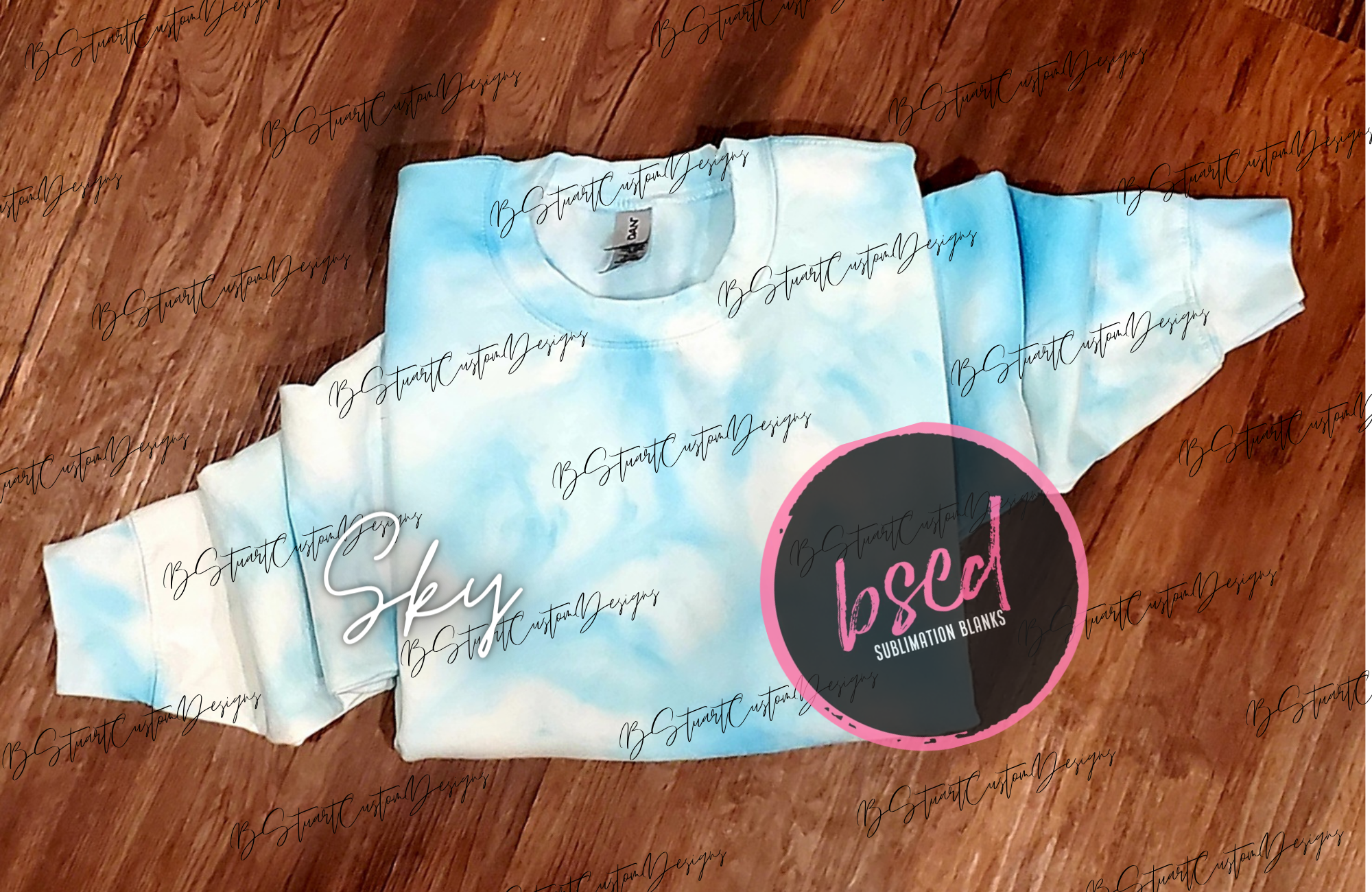 BStuartCustomDesigns - Vente Sweat-shirt – enfant - ♡ COLS RAS DU COU AVEC TEINTURE À LA GLACE POUR JEUNES ♡4