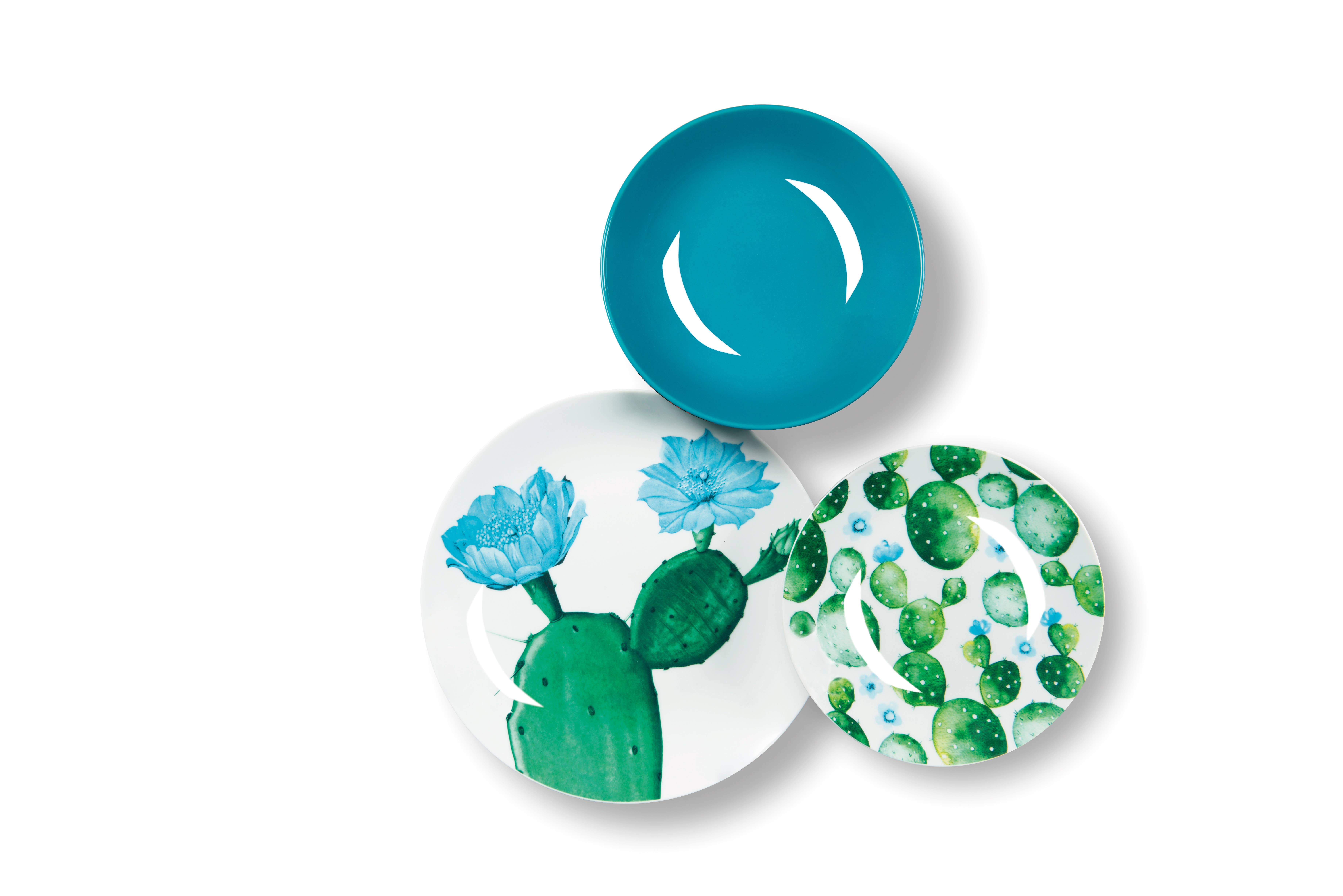 multicolour 18-Piece Dinnerware Set Color Cactus for wholesale on Faire6