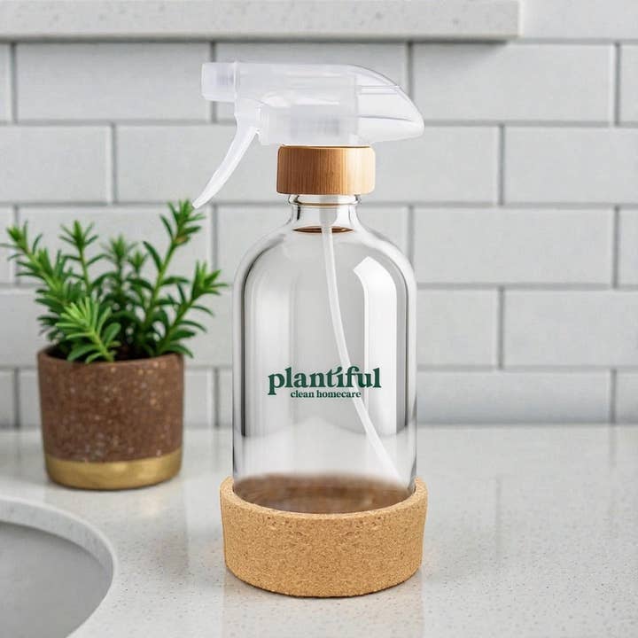 Plantiful Reusable Glass Spray Bottle for wholesale by Plantiful Clean