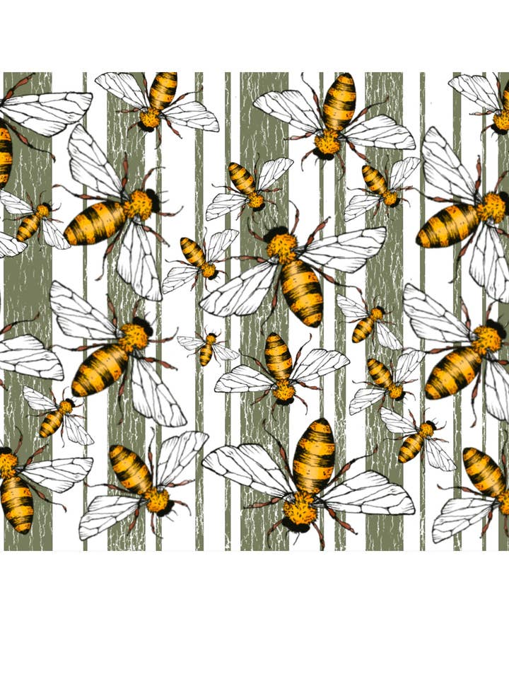 Bees Yoga Headband for wholesale by Heidi Garner Studio