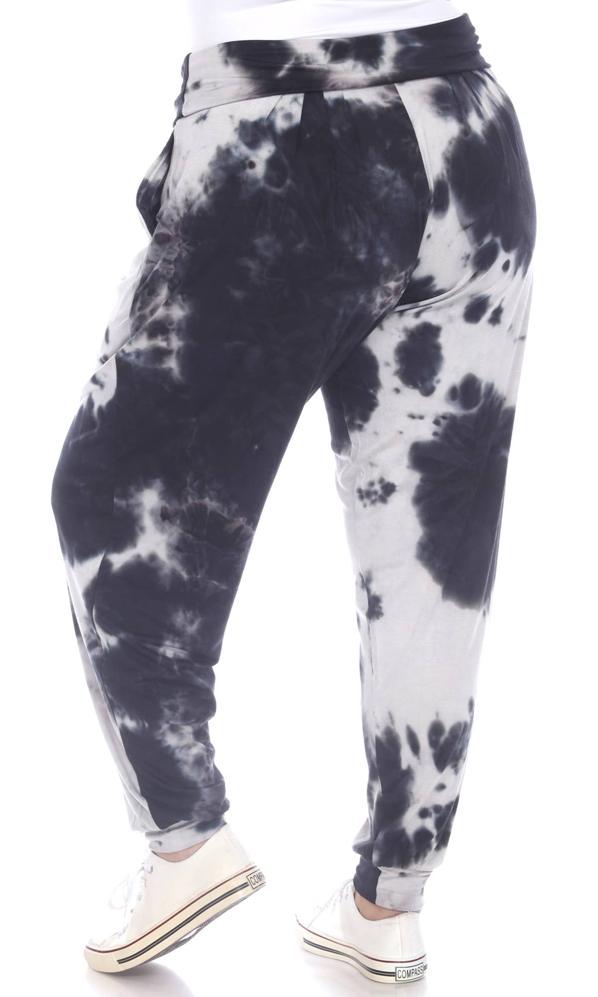 WHITE MARK - Venta al por mayor Pantalones - Mujer - MÁS EL TAMAÑO DE LAZO DYE HAREM PANTALONES2