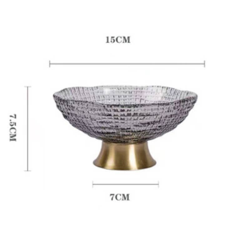 Noah Decoration – wholesale Skål – Glas Footed Fruktskål, Salladskål, Blandningsskål