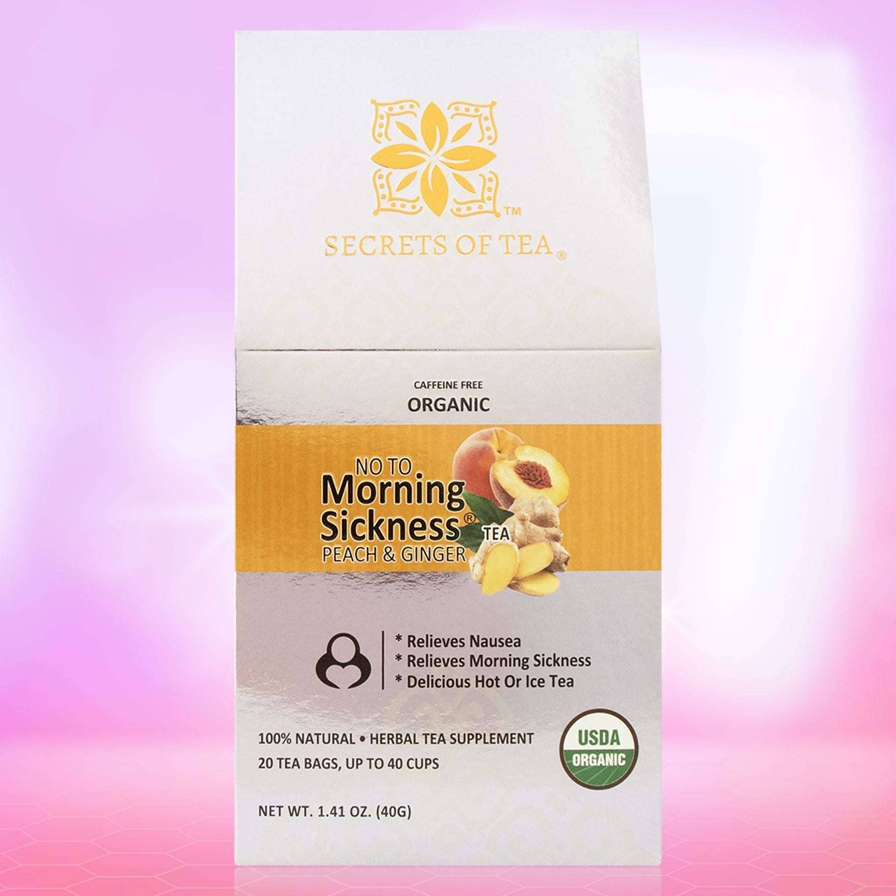 Secrets Of Tea - Wholesale Nursing Tea - Maternity - Morning Sickness Tea - Peach and Ginger: 40 Cups7
