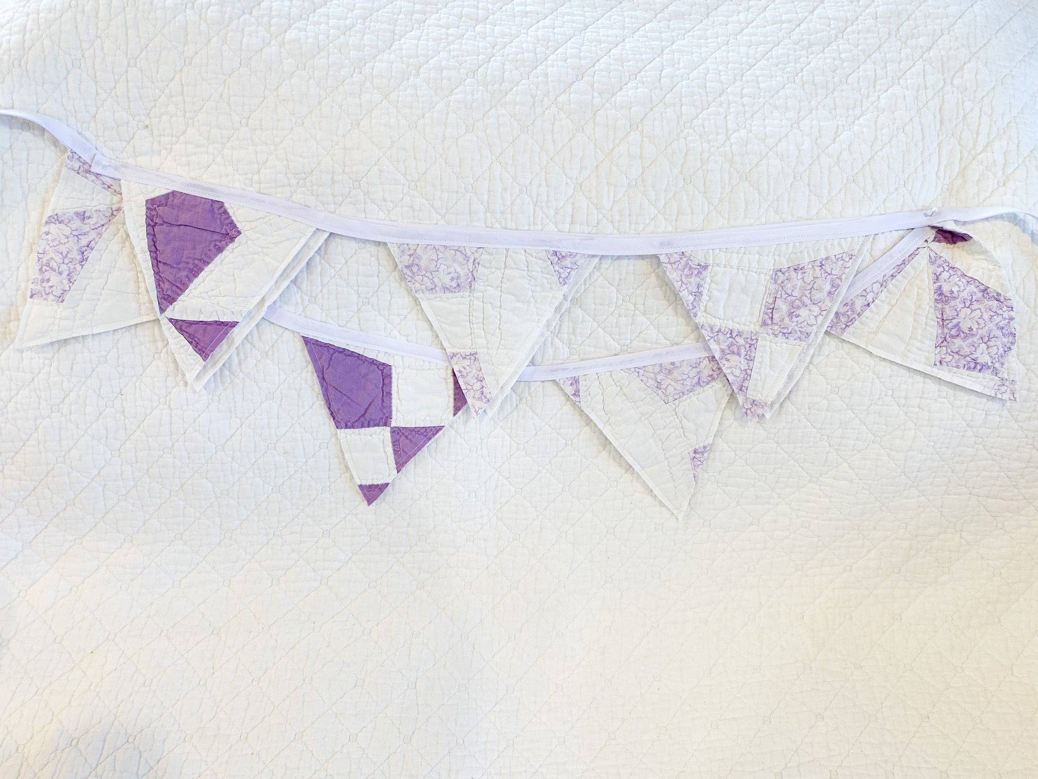 Dellwood Designs - Wholesale Bunting/Garland - Vintage Quilt Flag Garland - Assorted Quilts3