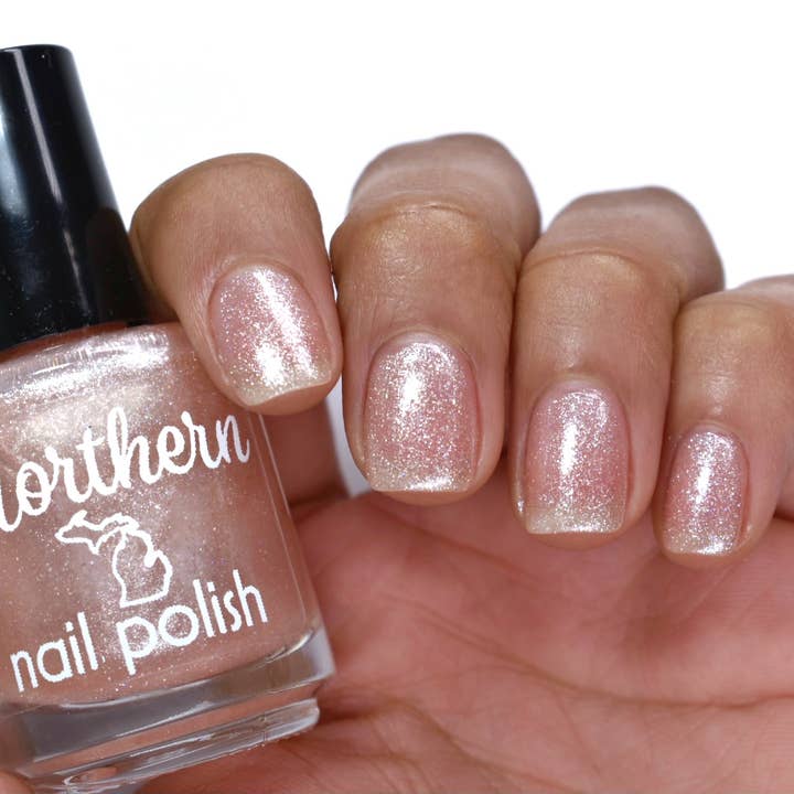 Northern Nail Polish - Wholesale Nail Polish - Ginger Ale ~ Nail Polish Sparkly Eco Green Natural Free Vegan3