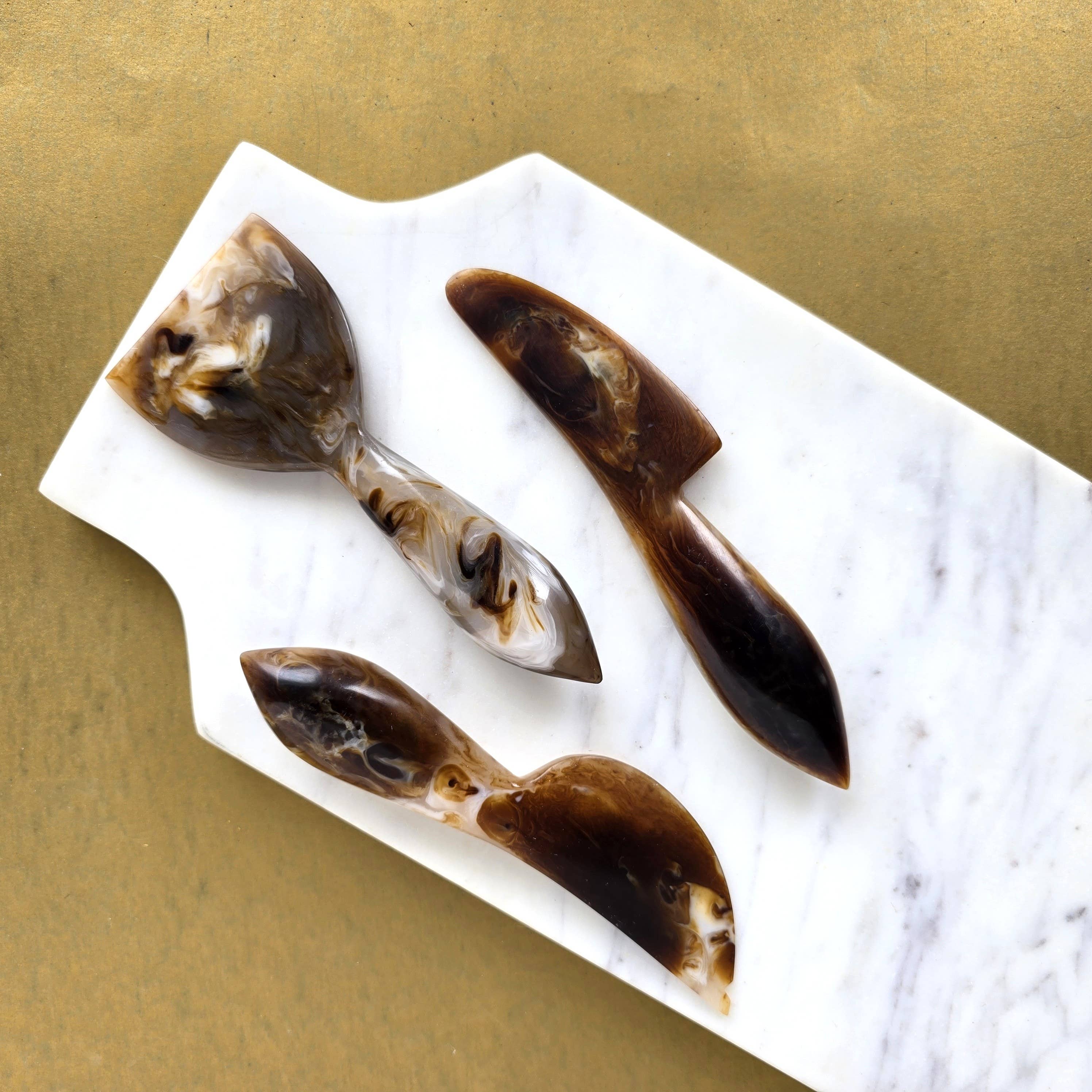 Gibb & Daan – Faca para queijo por atacado – Conjunto de Facas de Queijo de 3 Peças - Ferramentas de Charcutaria em Resina30